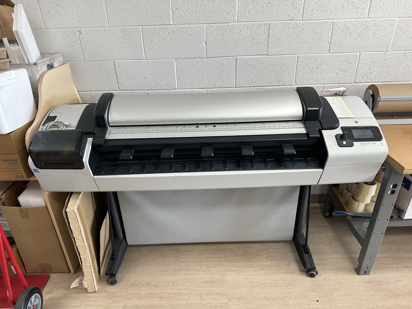 HP DesignJet large-format plotter printer at Postal Hub